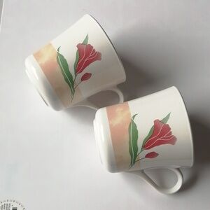Corningware Pacific Bloom Coffee Cups (2)
